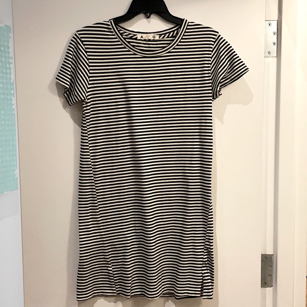 AMO cotton striped T-shirt dress